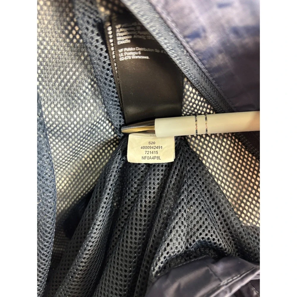 The North Face Mens Navy Blue Hooded Windbreaker Jacket NF0A4P8L Size XL